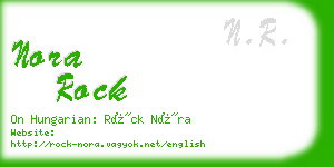 nora rock business card